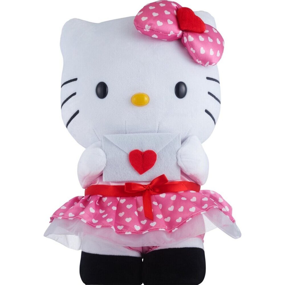 Hello Kitty Heart Dress Valentine's Greeter Plush, 16.5 in NWT